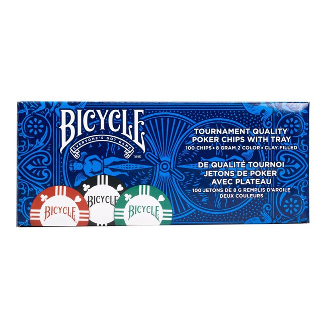 Imagen 0 de Juego de 100 fichas Bicycle Poker Chips Fournier