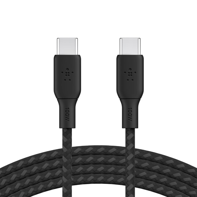 Imagen 0 de Cable Belkin BoostCharge de USB-C a USB-C de 100W (2 metros) negro