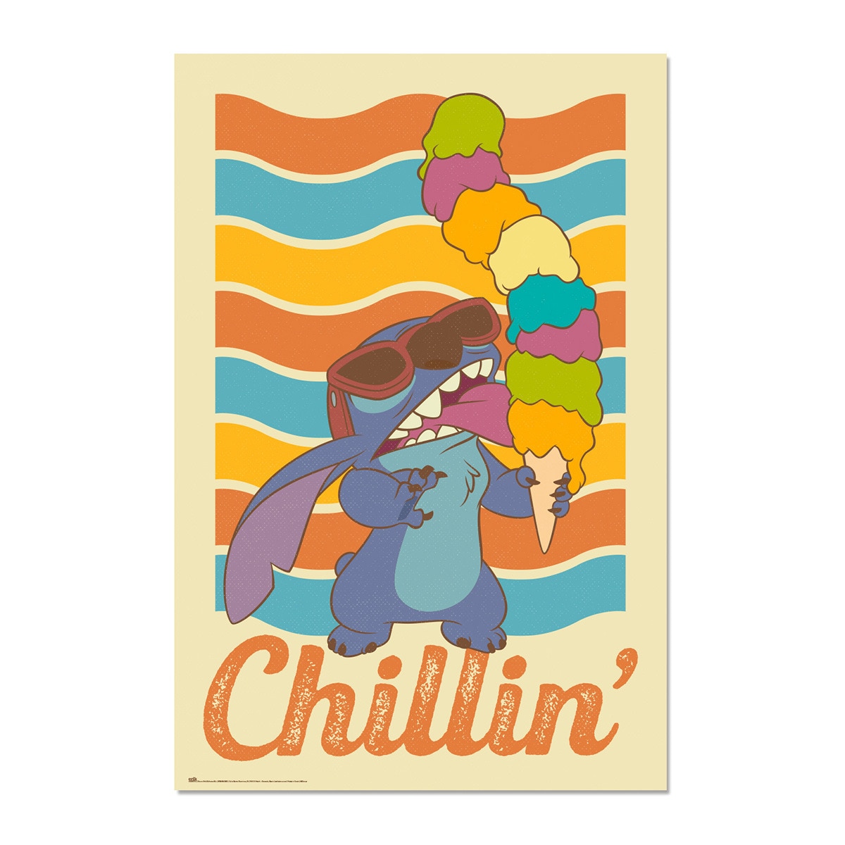 Poster Stitch Chillin Lilo e Stitch Disney 1