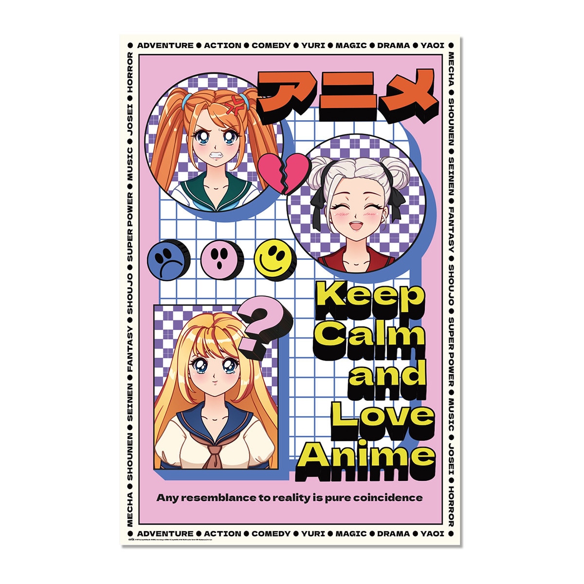 Poster Keep Calm & Love Anime 1