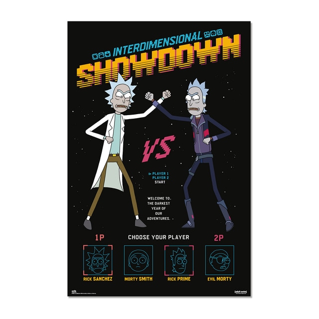 Imagem 0 de Poster Interdimensional Showdown Rick & Morty