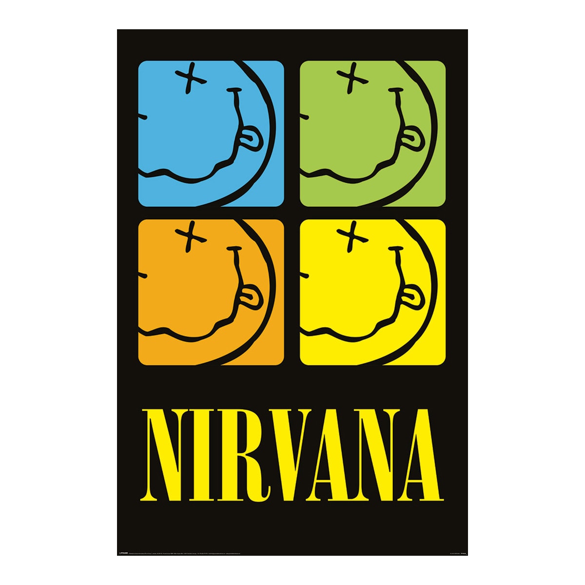 Póster Smiley Squares Nirvana Erik 1