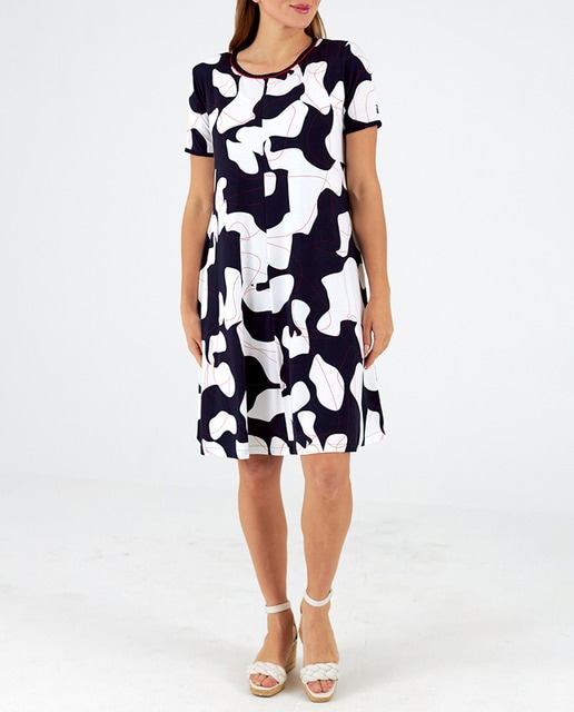 Imagen 0 de Vestido cuello redondo manga corta