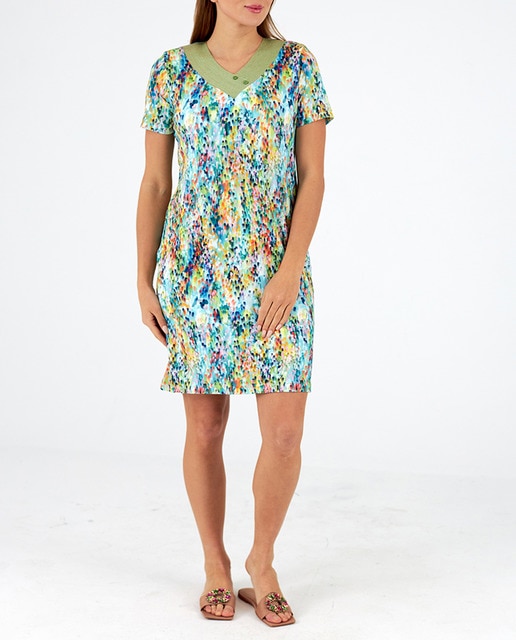 Imagen 0 de Vestido cuello pico manga corta