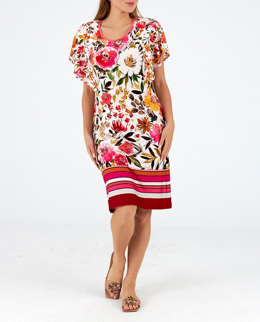 Imagen 0 de Vestido cuello redondo manga corta