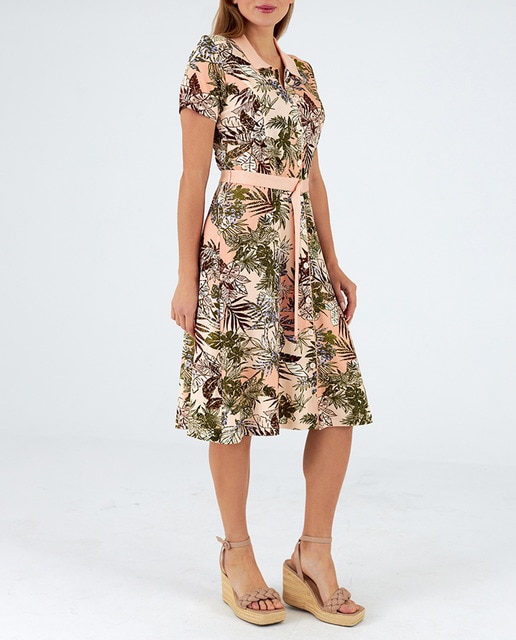 Imagen 0 de Vestido cuello camisero manga corta