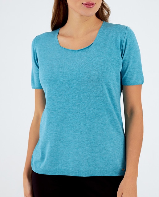 Imagen 0 de Jersey de mujer cuello redondo manga corta