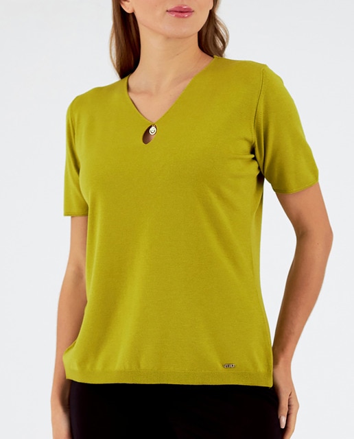 Imagen 0 de Jersey de mujer cuello redondo manga corta