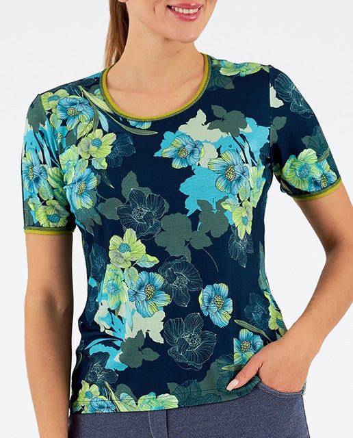 Imagen 0 de Camiseta de mujer cuello redondo manga corta