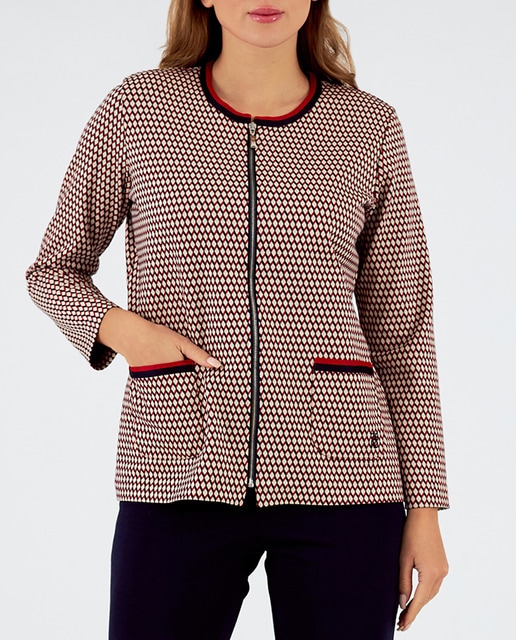 Imagen 0 de Chaqueta de mujer de punto cuello redondo