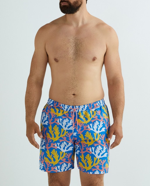 Imagen 0 de Bañador de hombre estampado corales tallas grandes