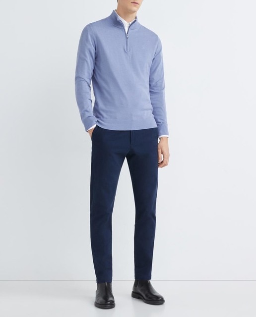 Imagen 0 de Jersey de hombre con media cremallera