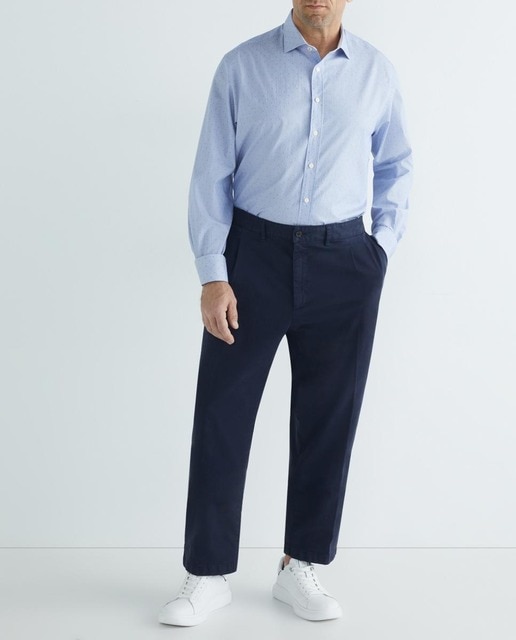 Imagen 0 de Camisa de hombre classic fit algodón fil coupé tallas grandes