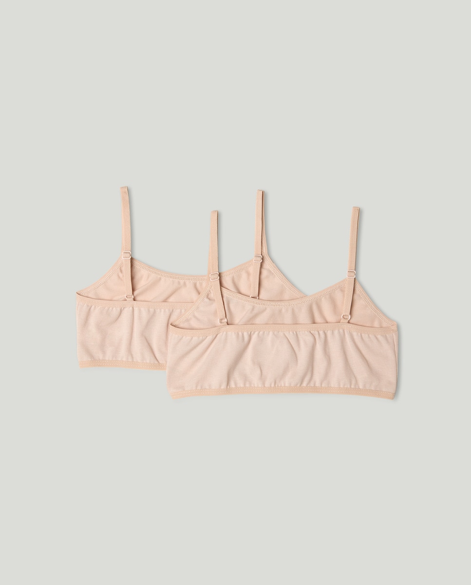 Pack de Dois Tops Básicos Bege-2