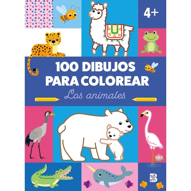 Imagen 0 de 100 DIBUJOS PARA COLOREAR-LOS ANIMALES  (Tapa blanda)