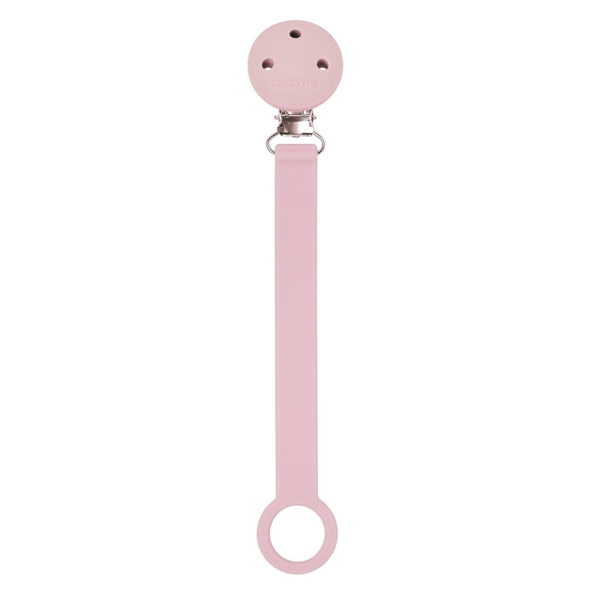 Corrente de Chupeta Silicone Rosa Rosa-1