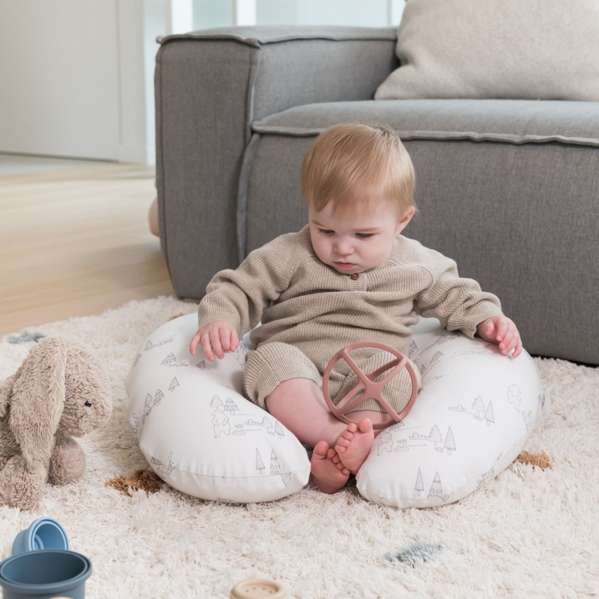 Almofada de Amamentação Softy Silver Dots 5