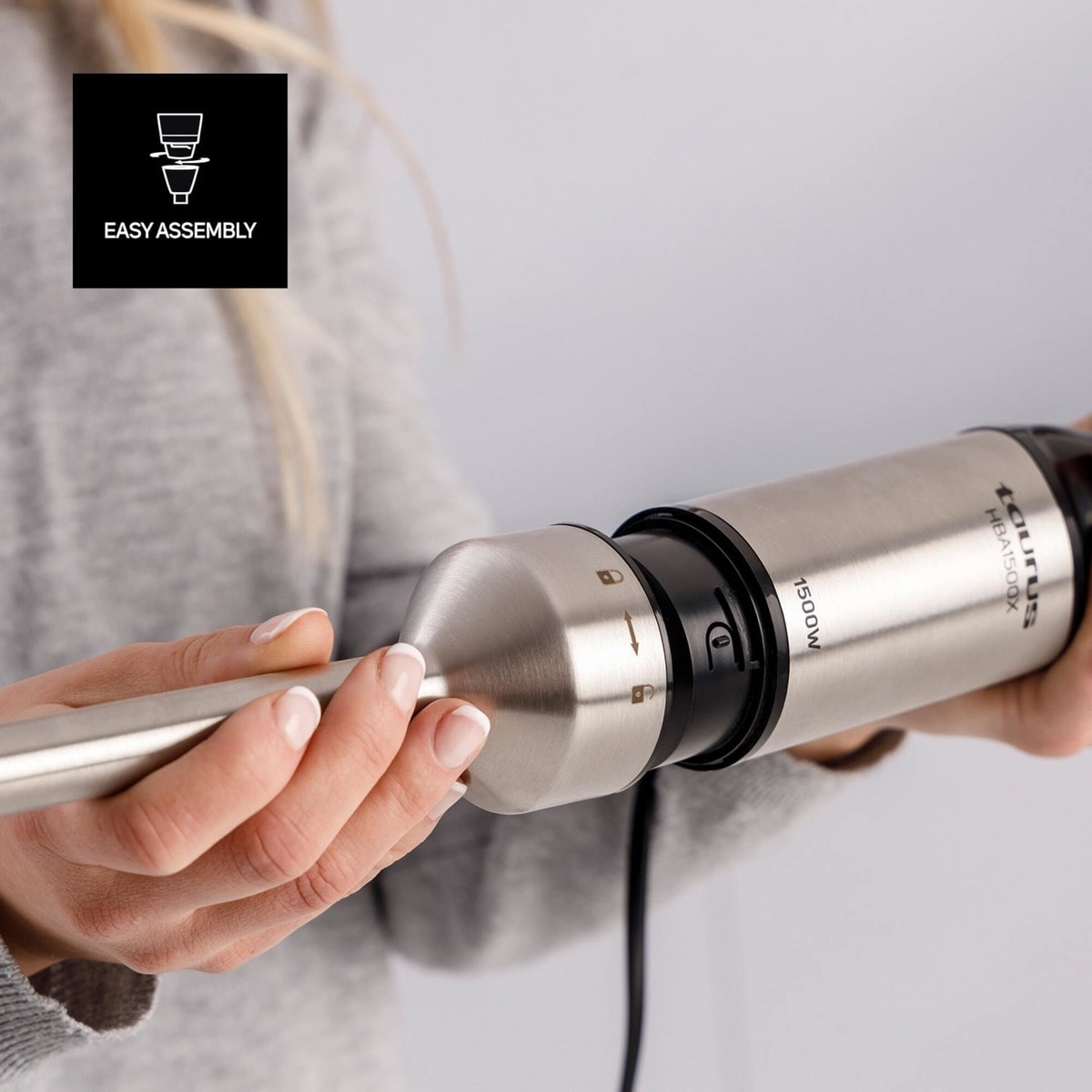 Batidora de pie Taurus HB1500XE con tecnología Stepless Blanco-4