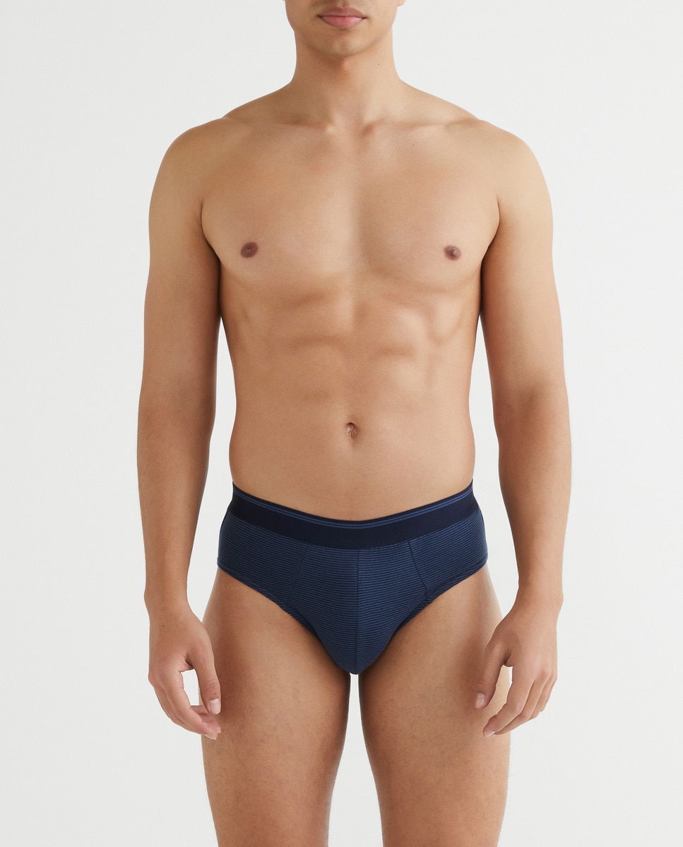 Imagen 0 de Pack 2 slips con rayas tejidas de hombre