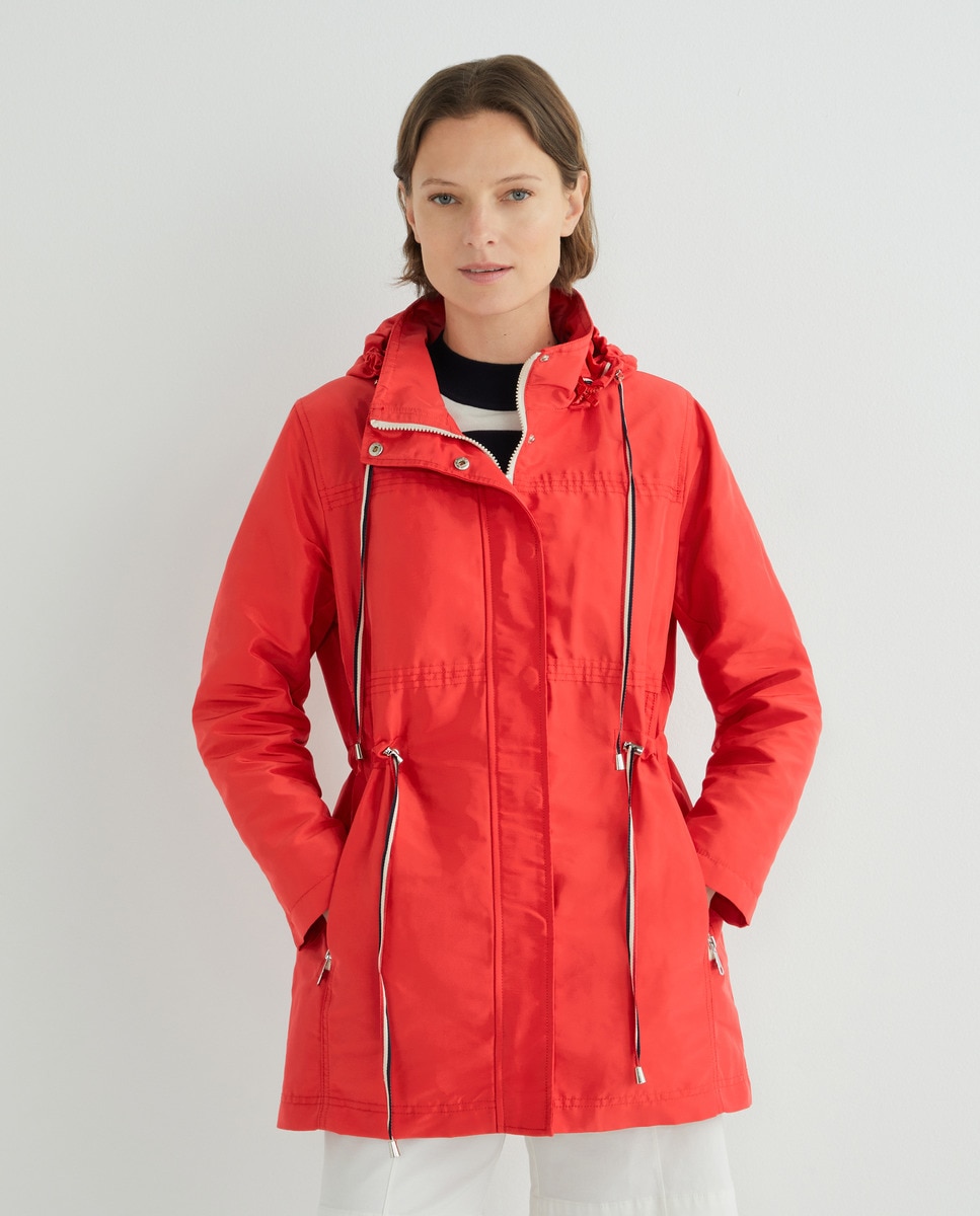 Parka lisa com capuz Coral-2