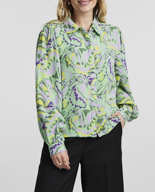 Imagen 0 de Camisa de mujer manga larga abullonada