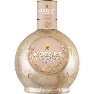 licor de crema de chocolate blanco y vainilla botella 50 cl - Mozart