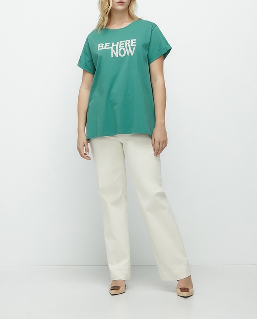 Imagen 0 de Camiseta de mujer estampada manga corta