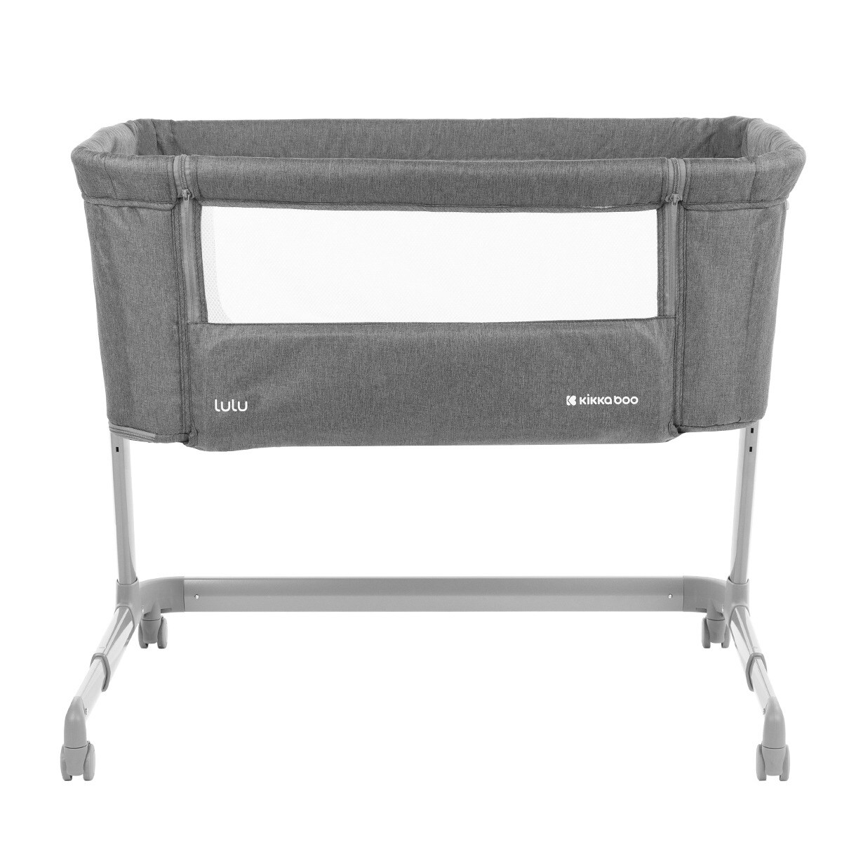 Cuna colecho Kikkaboo Lulu Gris oscuro-4