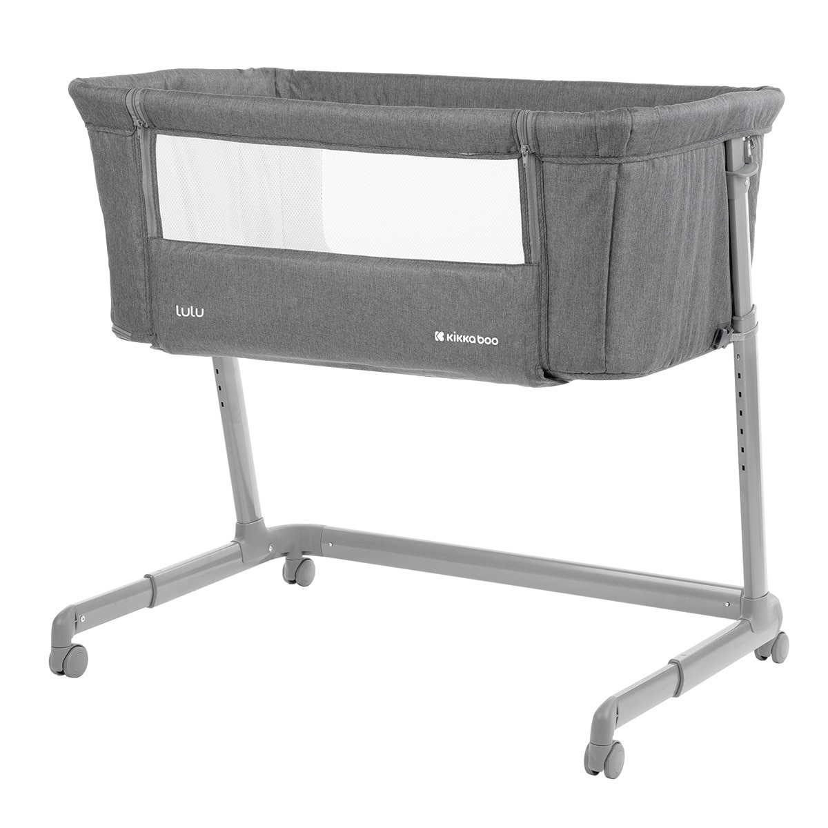 Cuna colecho Kikkaboo Lulu Gris oscuro-1