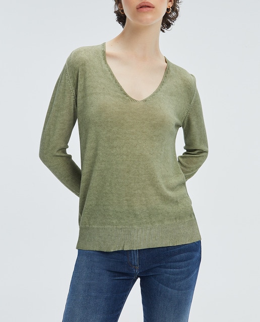 Imagen 0 de Jersey de mujer cuello pico
