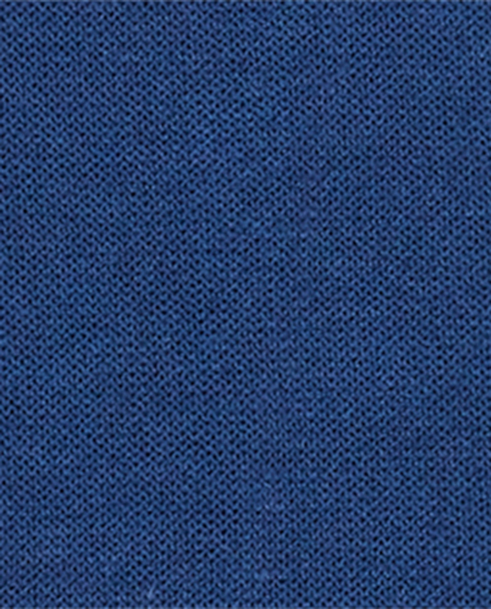 Meias Lisas Altas em Algodão Mercerizado Azul-5