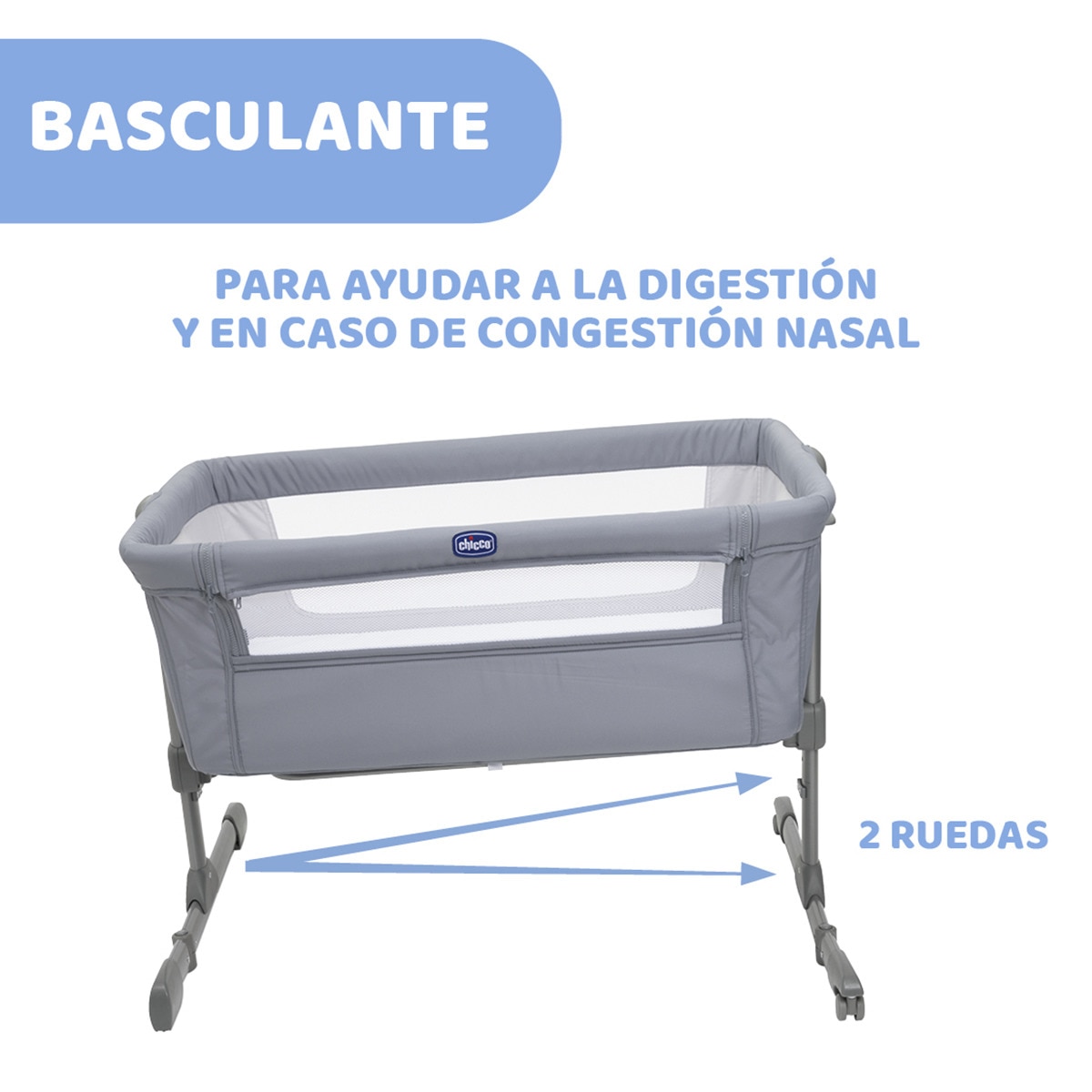 Berço de Co-sleeping Next2me Essential Cinzento-6