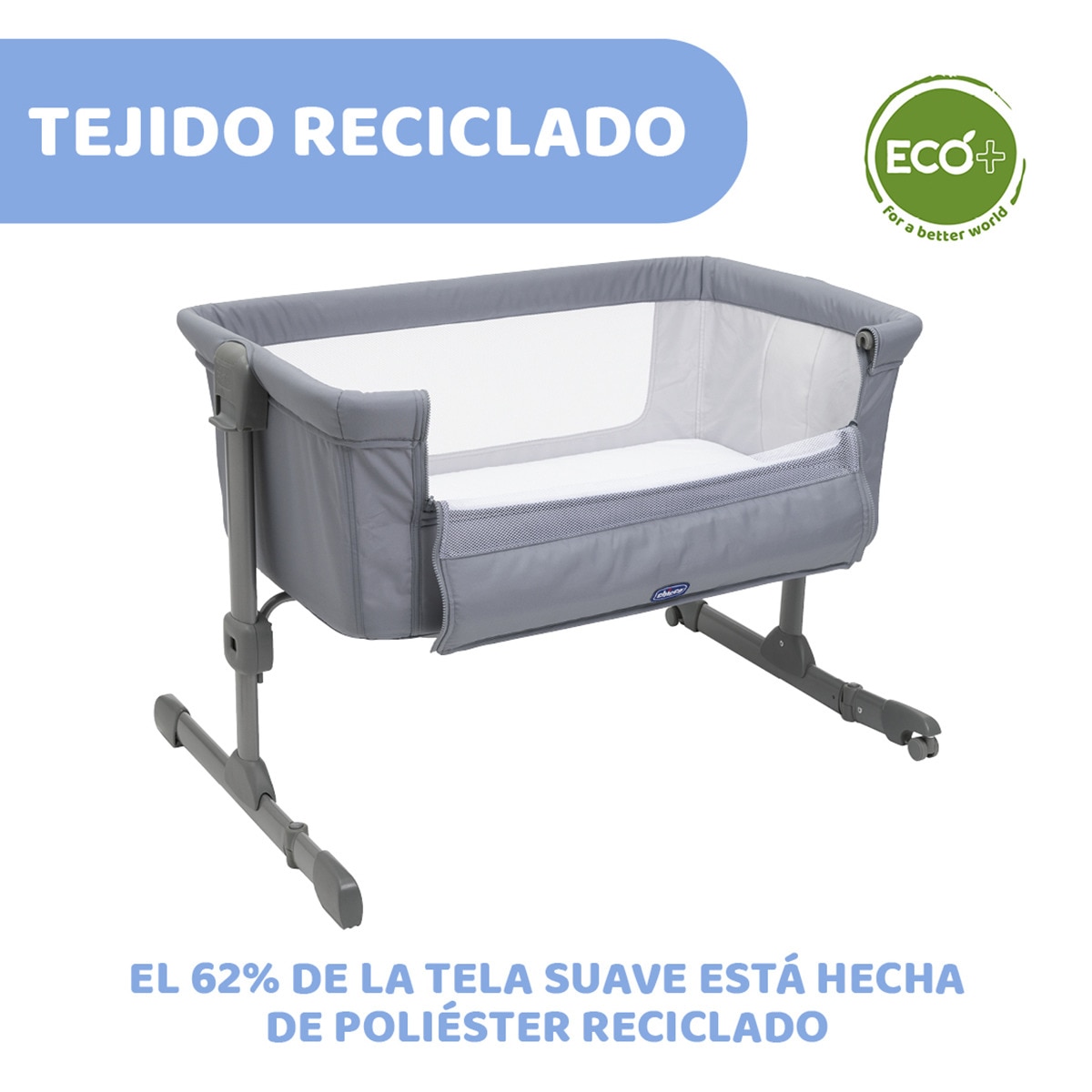 Berço de Co-sleeping Next2me Essential Cinzento-3