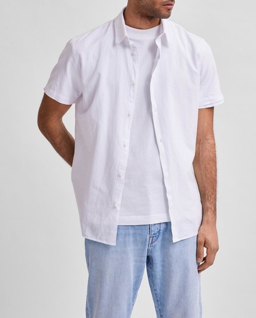 Imagen 0 de Camisa de hombre con algodón orgánico slim rayas