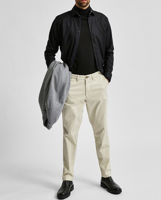 Imagen 0 de Chino de hombre con algodón orgánico slim