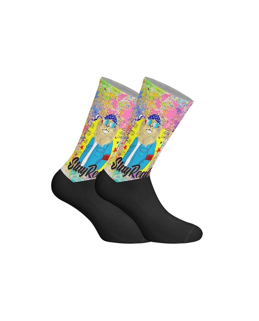 Imagen 0 de Calcetines de caña larga estampados elásticos unisex