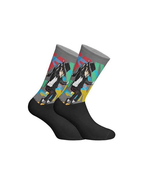 Imagen 0 de Calcetines de caña larga estampados elásticos unisex