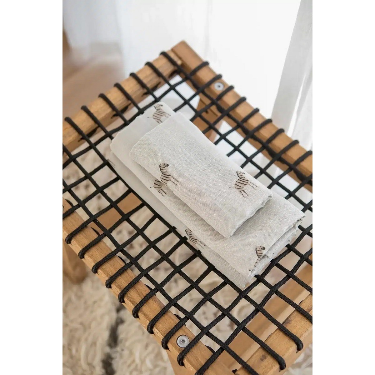 Pack de 2 Fraldas Gloop! 110x110cm Zebra 2