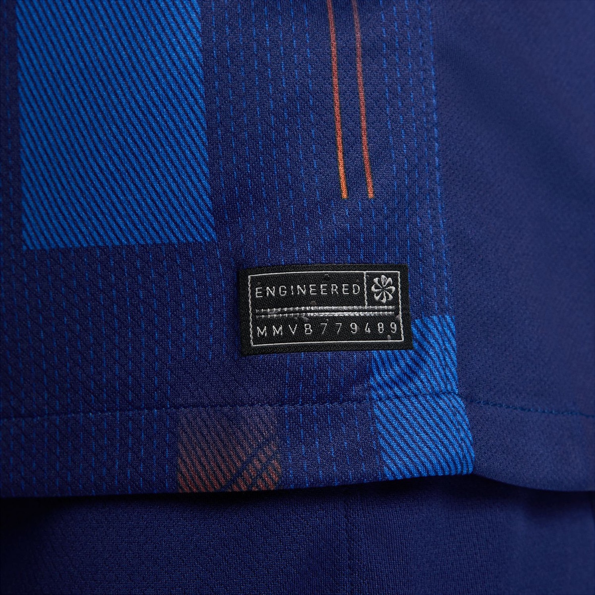 T-shirt de Homem 2.º Equipamento Países Baixos 2024 Stadium Azul-7