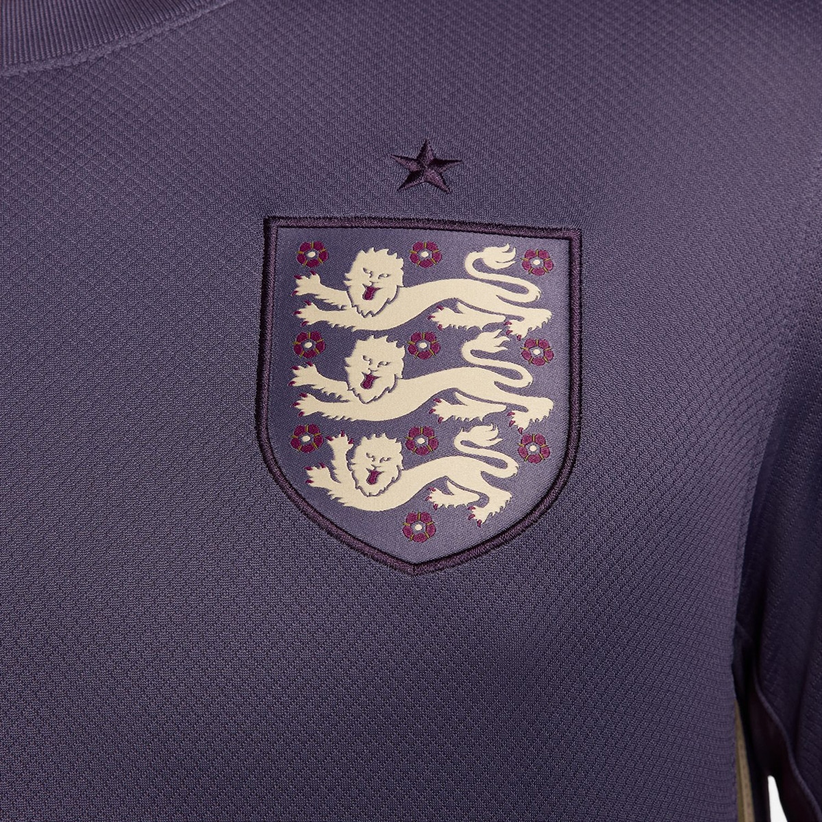T-shirt de Homem 2.º Equipamento Inglaterra 2024 Stadium Roxo-5