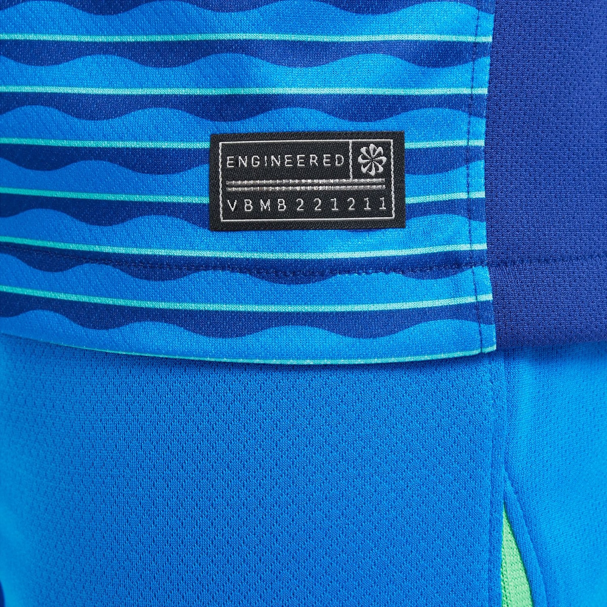 T-shirt de Criança 2.º Equipamento Brasil 2024 Stadium Azul-5