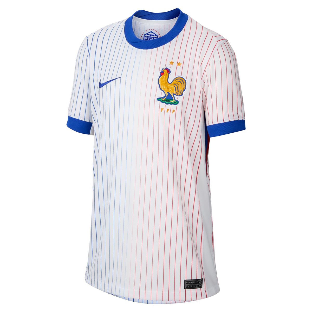 T-shirt de Criança 2.º Equipamento França 2024 Stadium Branco-7
