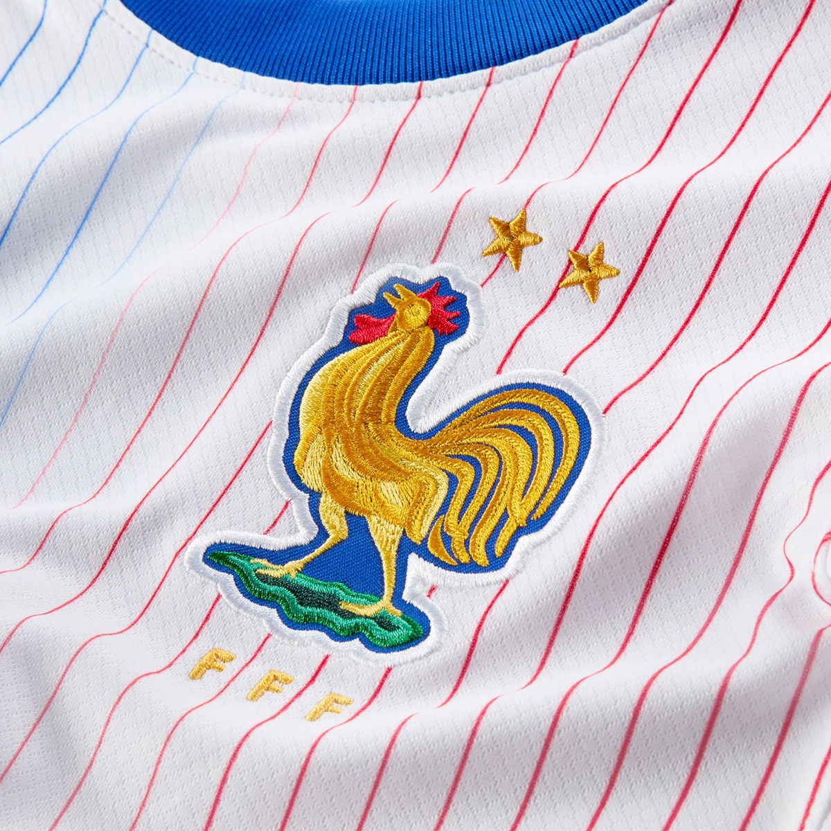 T-shirt de Criança 2.º Equipamento França 2024 Stadium Branco-3