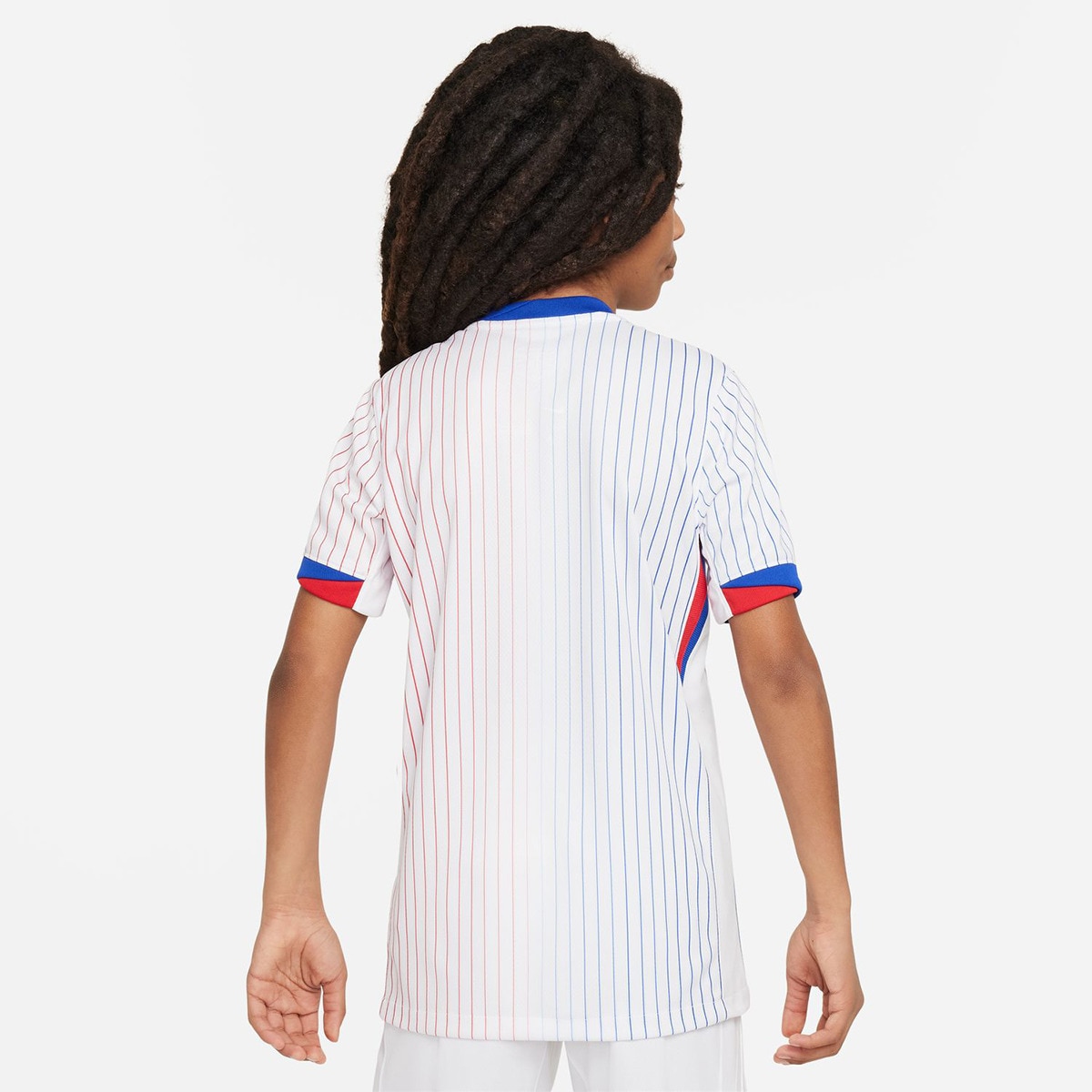 T-shirt de Criança 2.º Equipamento França 2024 Stadium Branco-2