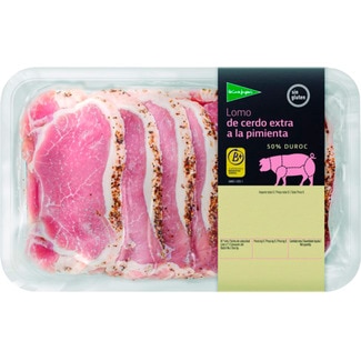 Lombo de Porco Extra 50% Duroc com  Pimienta Sem Glúten Peso Aproximado cuvete 600 g - El Corte Inglés