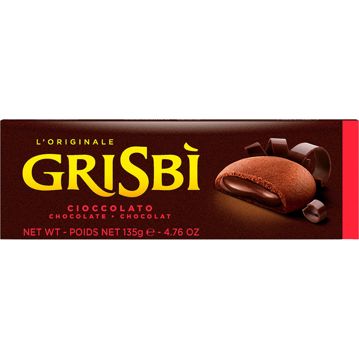 Bolachas de Chocolate Cremosi embalagem 135 g