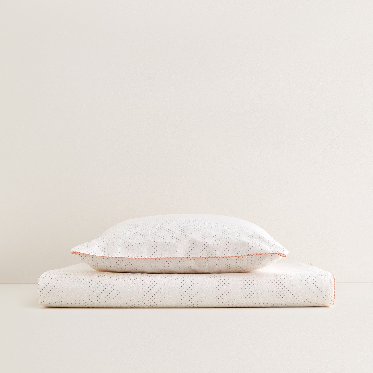 Conjunto de Lençóis de Cetim de Algodão Puntini Mini Home Rosa-3