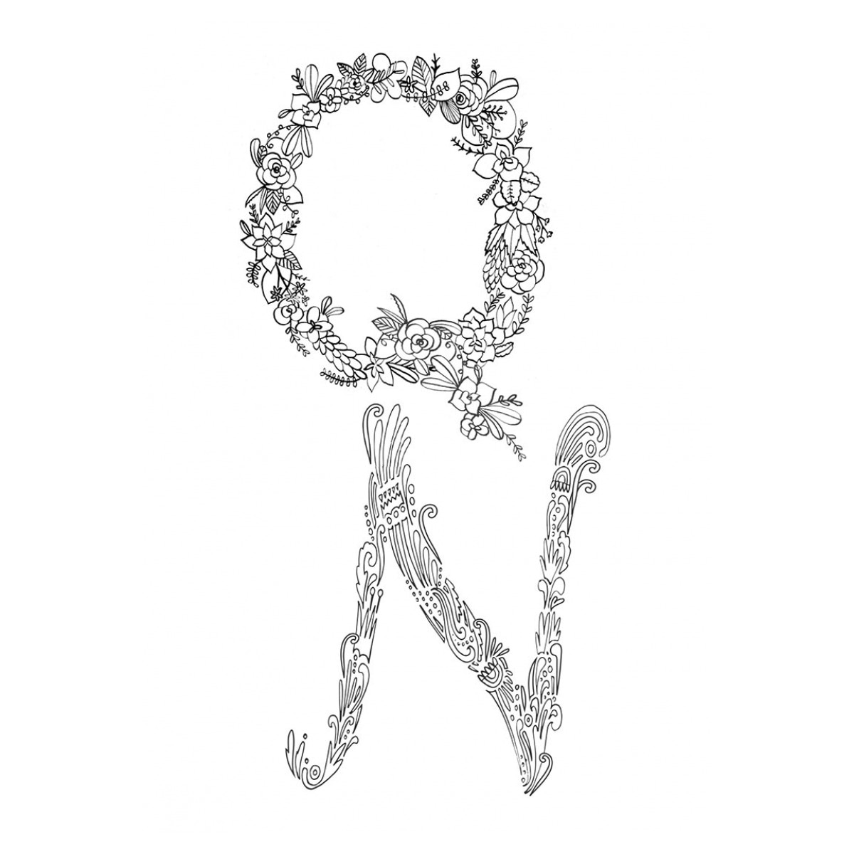 Arte antiestrés: El libro de las letras. 100 láminas para colorear  (Tapa dura) 2