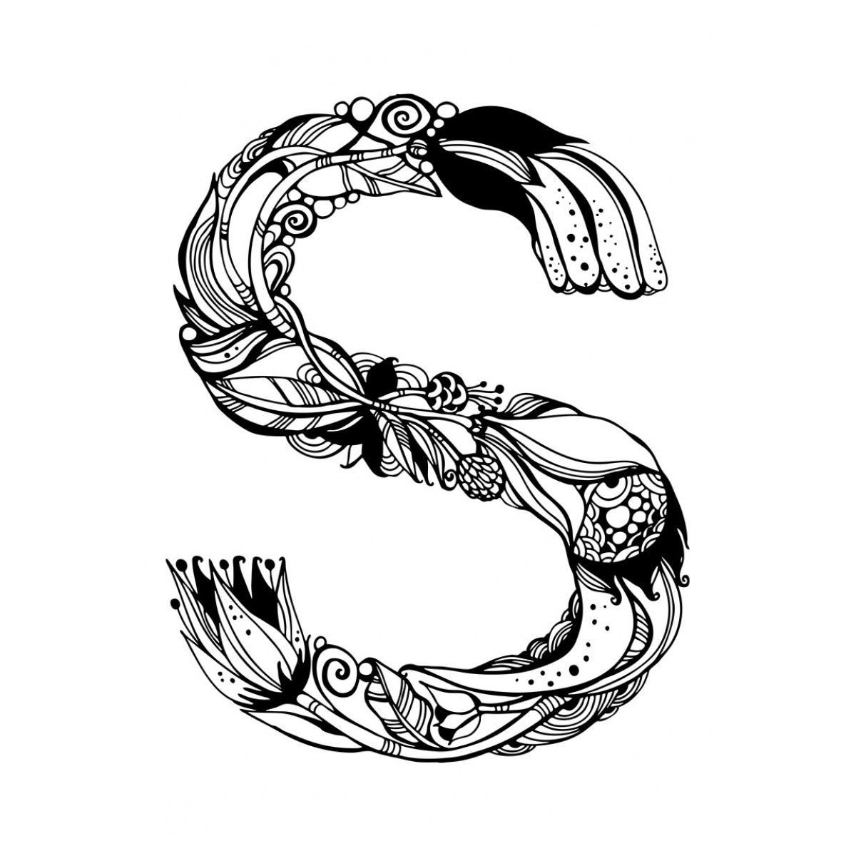 Arte antiestrés: El libro de las letras. 100 láminas para colorear  (Tapa dura) 4