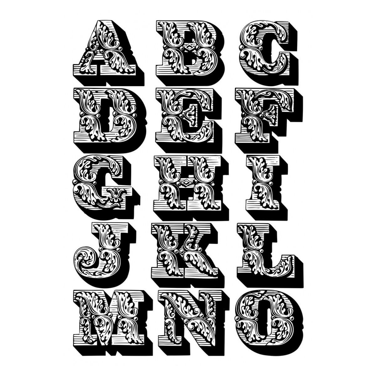 Arte antiestrés: El libro de las letras. 100 láminas para colorear  (Tapa dura) 6